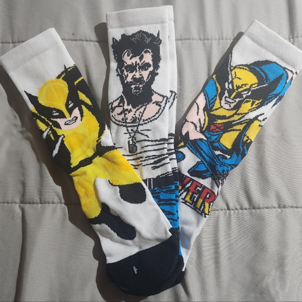 Marvel Wolverine Character Socks - 3 Pack
